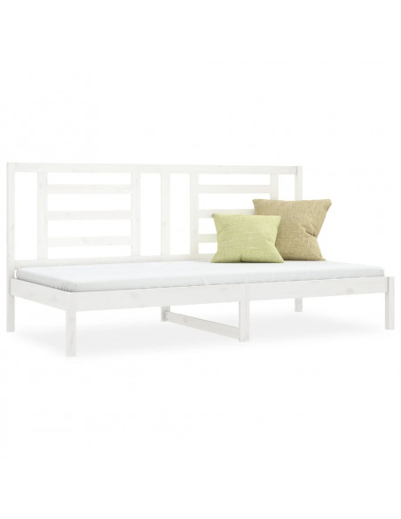 Dormeuse Bianca 80x200 cm in Legno Massello di Pino