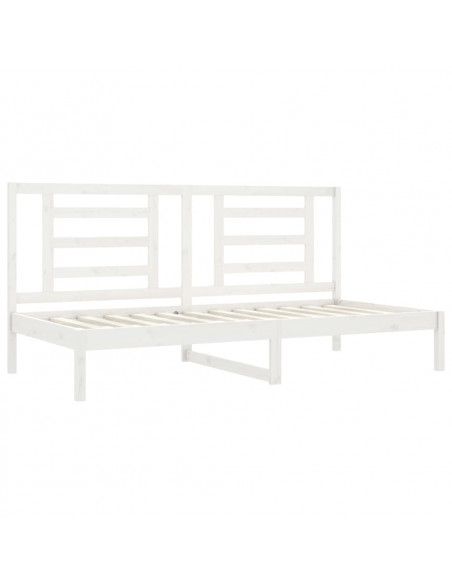 Dormeuse Bianca 80x200 cm in Legno Massello di Pino