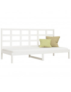 Dormeuse senza Materasso Bianca 80x200 cm Legno Massello Pino 2