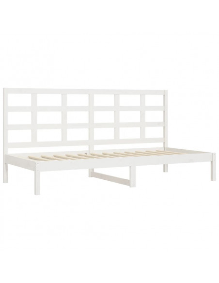 Dormeuse Bianca 80x200 cm in Legno Massello di Pino