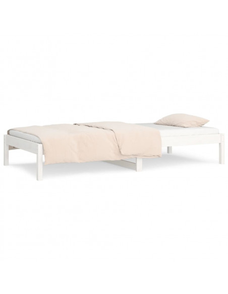 Dormeuse Bianca 80x200 cm in Legno Massello di Pino