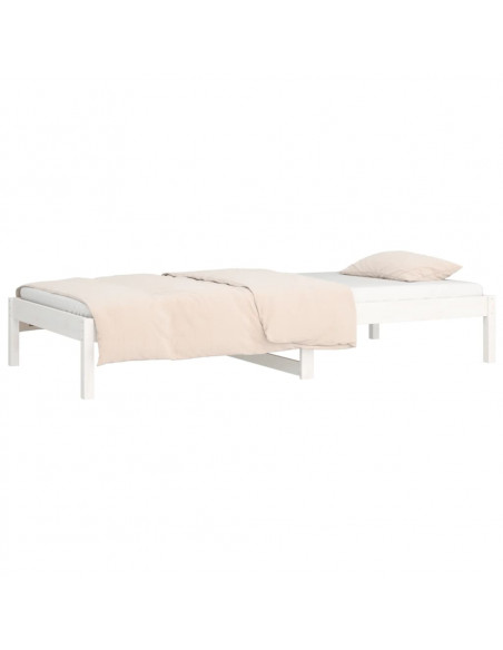 Dormeuse Bianca 80x200 cm in Legno Massello di Pino