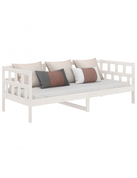 Dormeuse Bianca in Legno Massello di Pino 90x190 cm