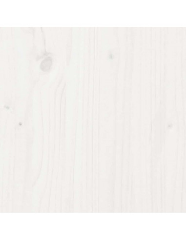 Dormeuse con Tetto 80x200 cm Bianco in Legno Massello di Pino