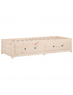 Dormeuse senza Materasso 80x200 cm in Legno Massello di Pino