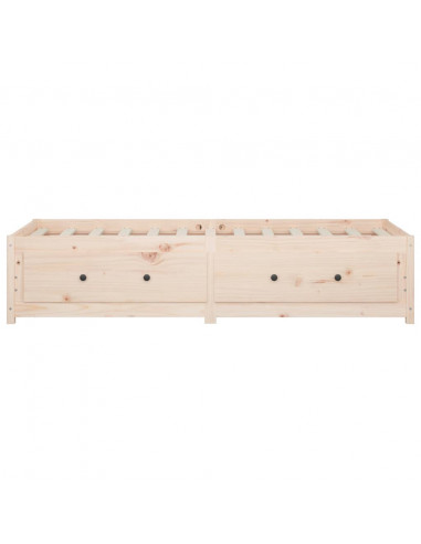 Dormeuse senza Materasso 80x200 cm in Legno Massello di Pino