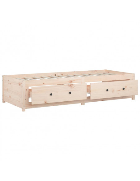 Dormeuse senza Materasso 80x200 cm in Legno Massello di Pino