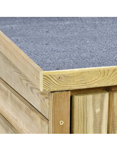 Rimessa Attrezzi da Giardino 163x50x171 cm in Pino Impregnato