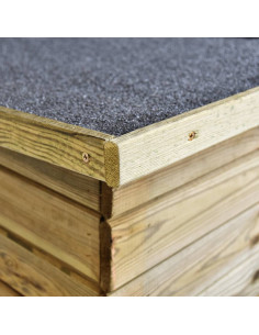 Ripostiglio da Giardino 232x110x170 in Legno di Pino Impregnato