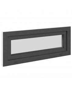 Finestra Seminterrato RISOR 100x40 cm Tilt 2 Vetri Antracite