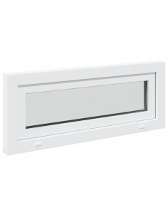 Finestra Seminterrato RISOR 100x40 cm Tilt 2 Vetri Bianco