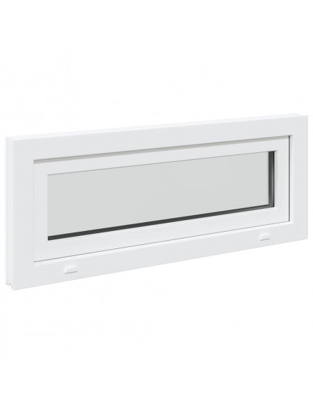 Finestra Seminterrato RISOR 100x40 cm Tilt 2 Vetri Bianco