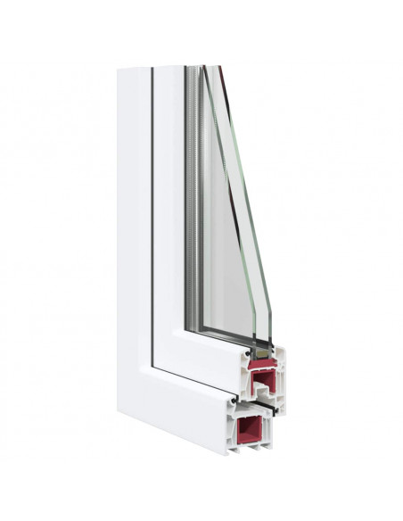 Finestra Seminterrato RISOR 100x40 cm Tilt 2 Vetri Bianco