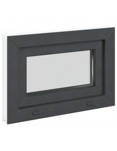 Finestra Seminterrato RISOR 60x40 cm Tilt 2 Vetri Antracite
