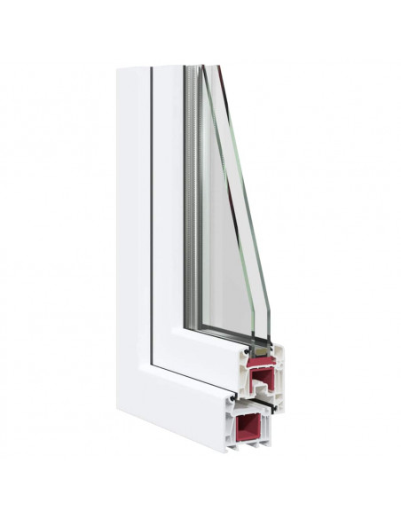 Finestra Seminterrato RISOR 60x40 cm Tilt 2 Vetri Bianco