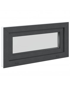 Finestra Seminterrato RISOR 80x40 cm Tilt 2 Vetri Antracite