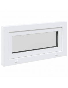 Finestra Seminterrato RISOR 80x40 cm Tilt 2 Vetri Bianco