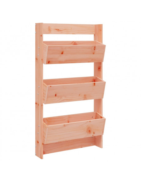 Fioriera a Muro 3 Ripiani 60x18,5x110cm Legno Massello Douglas