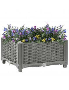 Fioriera Rialzata 40x40x23 cm in Polipropilene 2