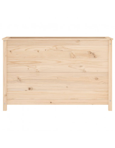 Fioriera Rialzata da Giardino 119,5x40x78cm Legno Massello Pino