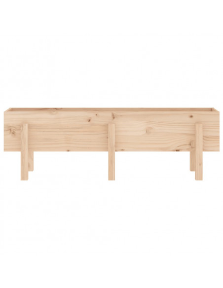 Fioriera Rialzata da Giardino 121x30x38 cm Legno Massello Pino