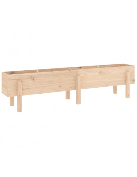 Fioriera Rialzata da Giardino 160x30x38 cm Legno Massello Pino