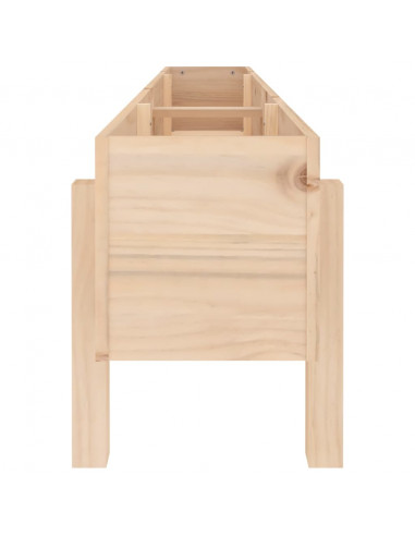 Fioriera Rialzata da Giardino 160x30x38 cm Legno Massello Pino