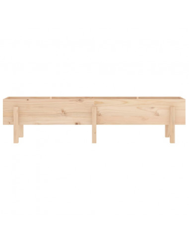 Fioriera Rialzata da Giardino 160x30x38 cm Legno Massello Pino