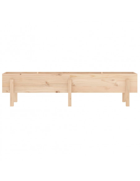 Fioriera Rialzata da Giardino 160x30x38 cm Legno Massello Pino