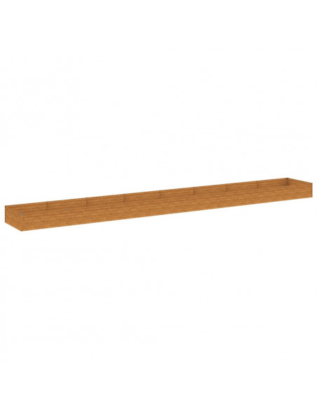 Fioriera Rialzata da Giardino 770x100x36 cm in Acciaio Corten
