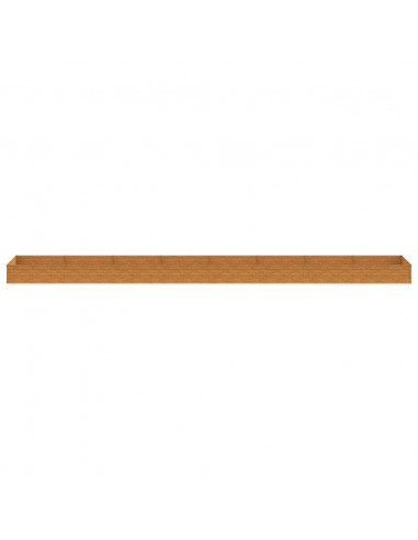 Fioriera Rialzata da Giardino 770x100x36 cm in Acciaio Corten