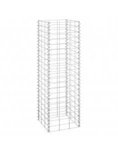 Fioriere Rialzate a Gabbione 3 pz 30x30x100 cm in Ferro 2