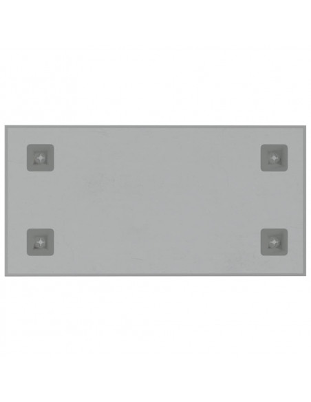 Lavagna Magnetica a Parete Bianca 40x20 cm Vetro Temperato