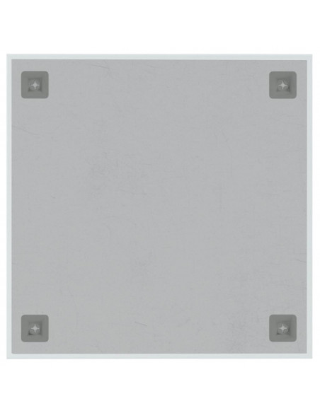 Lavagna Magnetica a Parete Bianca 40x40 cm Vetro Temperato