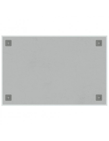 Lavagna Magnetica a Parete Bianca 60x40 cm Vetro Temperato
