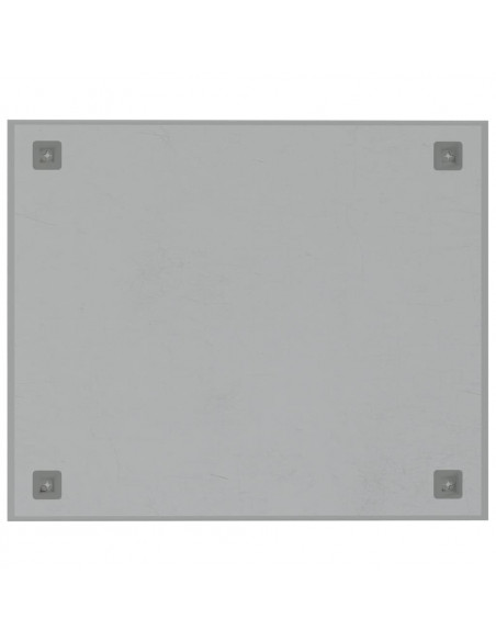 Lavagna Magnetica a Parete Bianca 60x50 cm Vetro Temperato