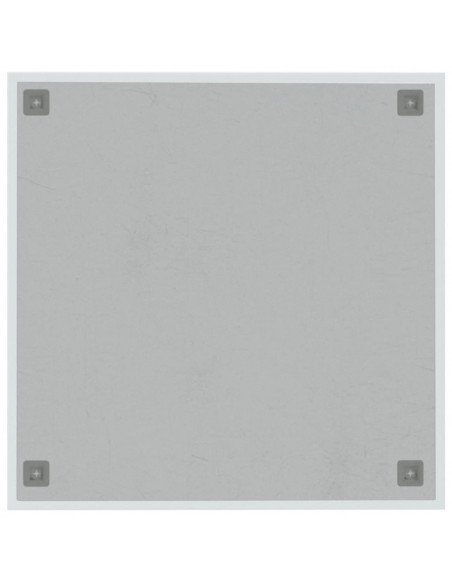 Lavagna Magnetica a Parete Bianca 60x60 cm Vetro Temperato
