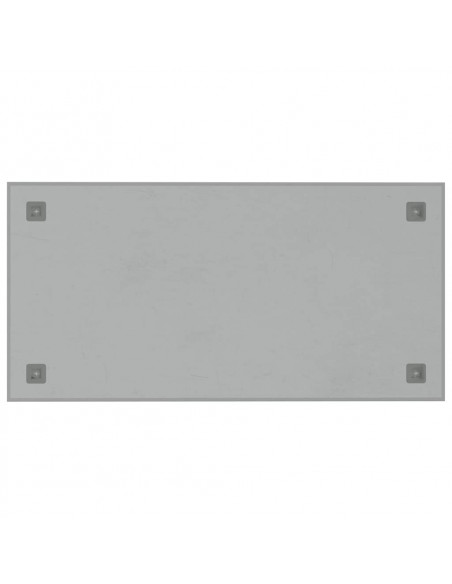 Lavagna Magnetica a Parete Bianca 80x40 cm Vetro Temperato