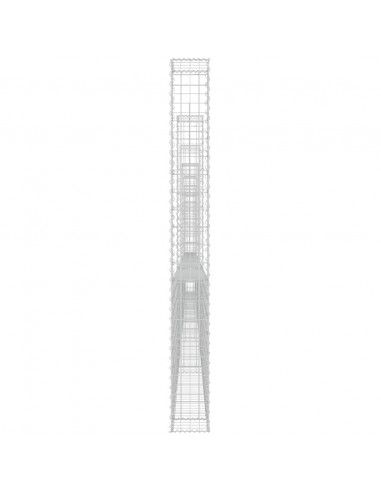 Gabbione a U con 7 Pali in Ferro 740x20x200 cm