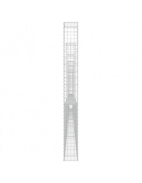 Gabbione a U con 7 Pali in Ferro 740x20x200 cm