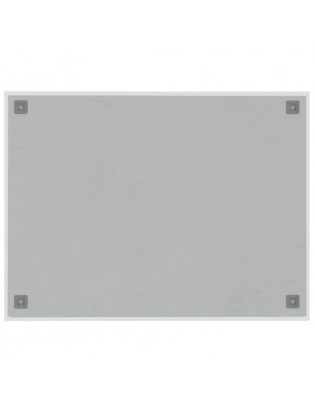 Lavagna Magnetica a Parete Bianca 80x60 cm Vetro Temperato