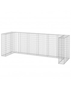 Gabbione per Bidoni in Acciaio Zincato 325x100x110 cm