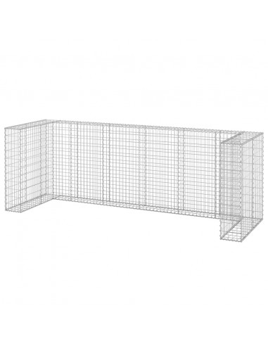 Gabbione per Bidoni in Acciaio Zincato 325x100x110 cm