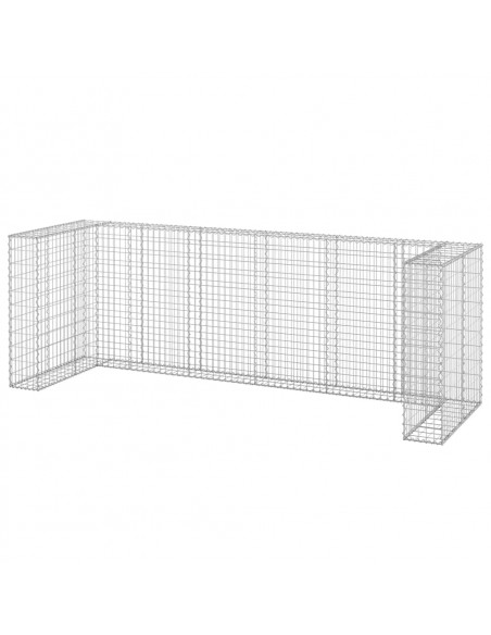 Gabbione per Bidoni in Acciaio Zincato 325x100x110 cm