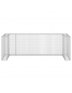 Gabbione per Bidoni in Acciaio Zincato 325x100x110 cm 2