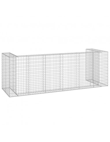 Gabbione per Bidoni in Acciaio Zincato 325x100x110 cm
