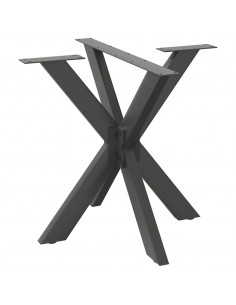 Gamba del Tavolo da Pranzo Forma Ragno 85x85x(72-73) cm Acciaio