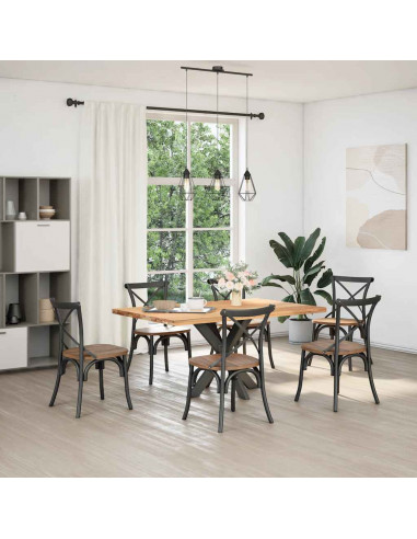 Gamba del Tavolo da Pranzo Forma Ragno 85x85x(72-73) cm Acciaio