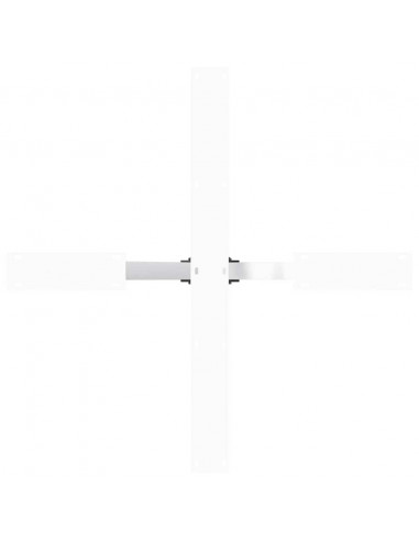 Gamba Tavolo Pranzo Forma Ragno Bianco 85x85x(72-73) cm Acciaio