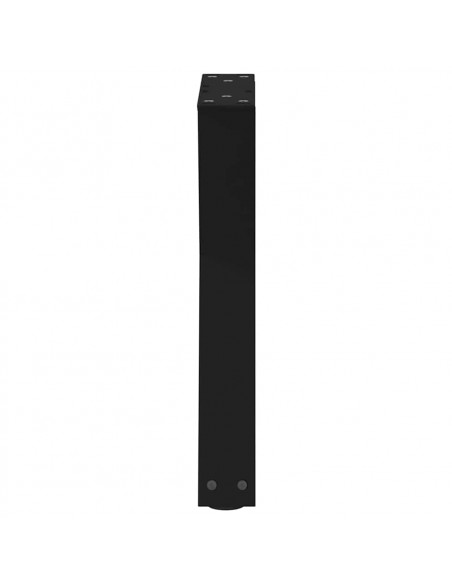 Gambe per Tavolino 2 pz Nero 38x(42-43,3) cm in Acciaio